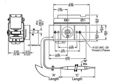 354 capillary thermostat mounting specifications