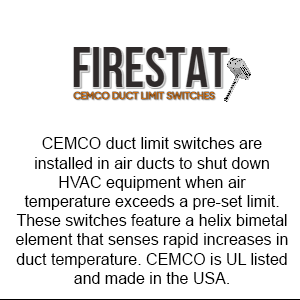 Firestat CEMCO Duct Limit Switches
