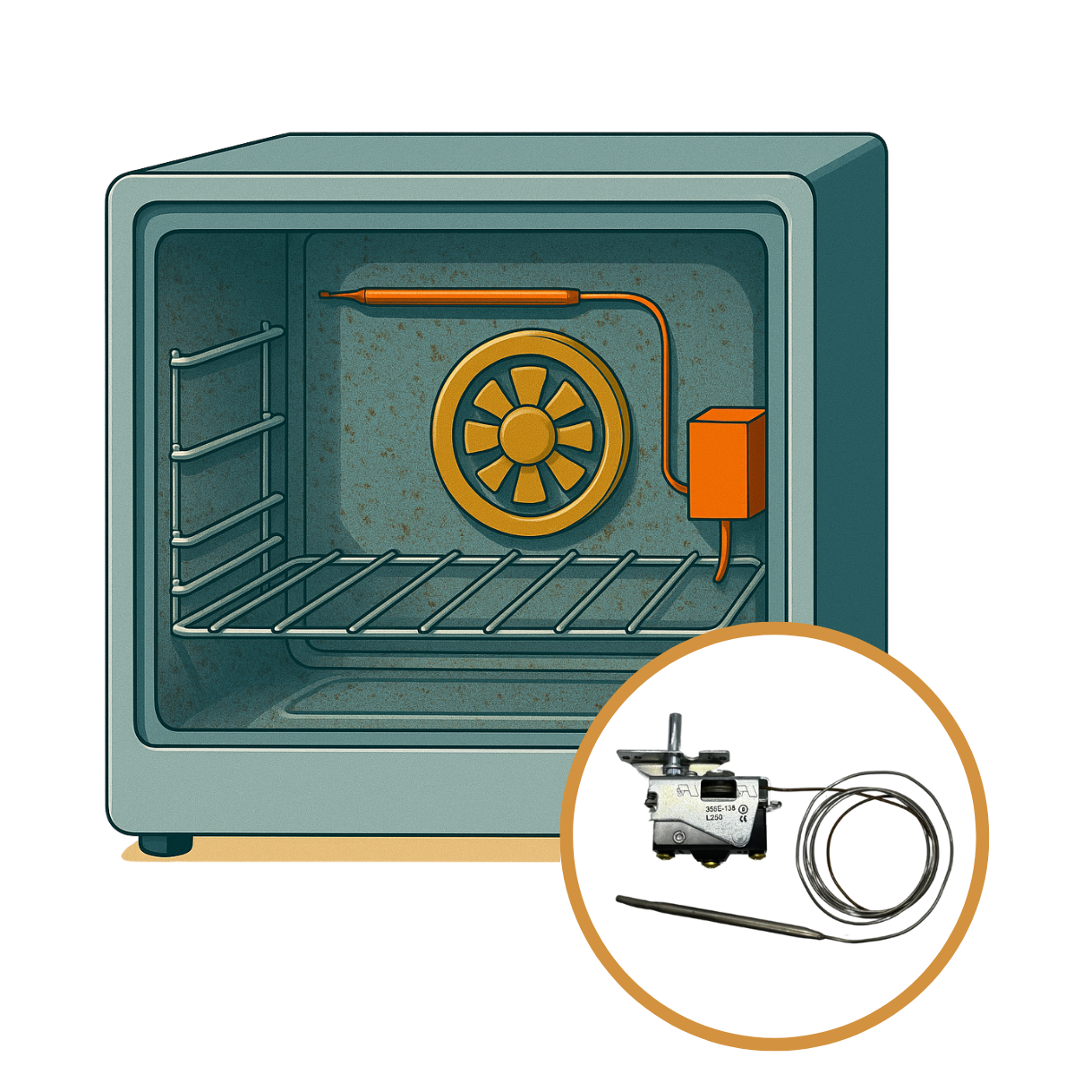 Bulb and Capillary Thermostats in Convection Ovens
